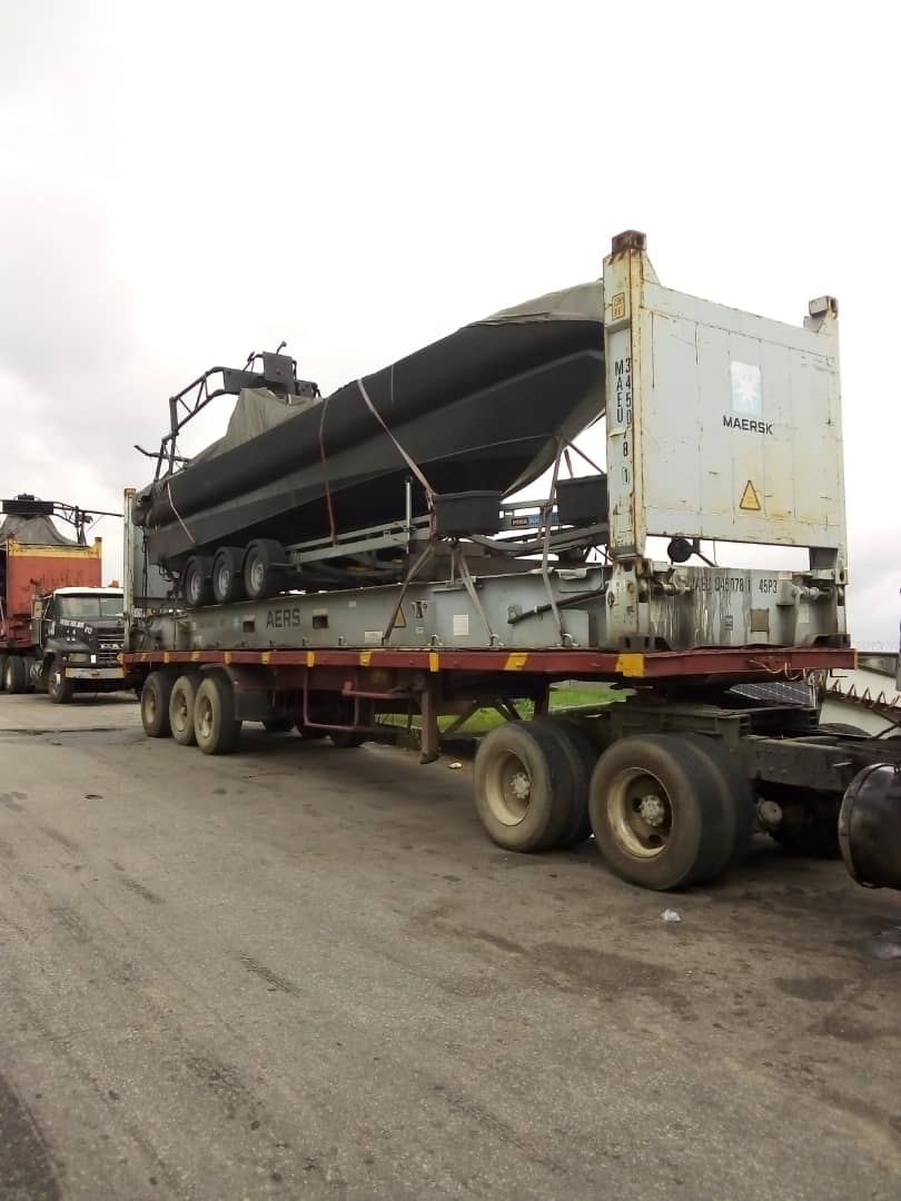 Deep Blue Project: NIMASA takes delivery of 2 UAS, 9 boats, 10 armoured vehicles