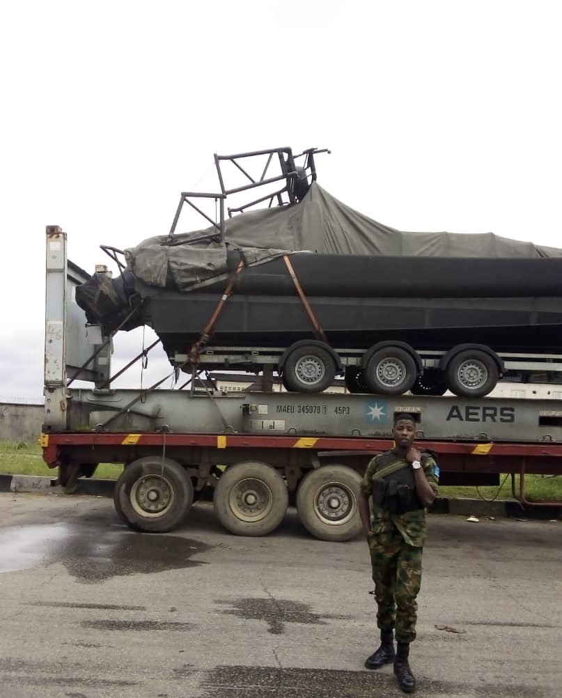 Deep Blue Project: NIMASA takes delivery of 2 UAS, 9 boats, 10 armoured vehicles