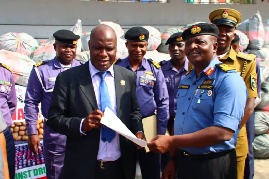 Navy hands over N500m worth of seized cannabis to NDLEA in Lagos