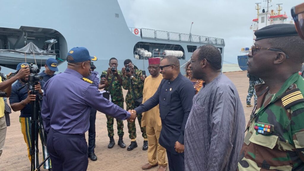 Nigerian Navy Ship KADA arrives Port of Bissau