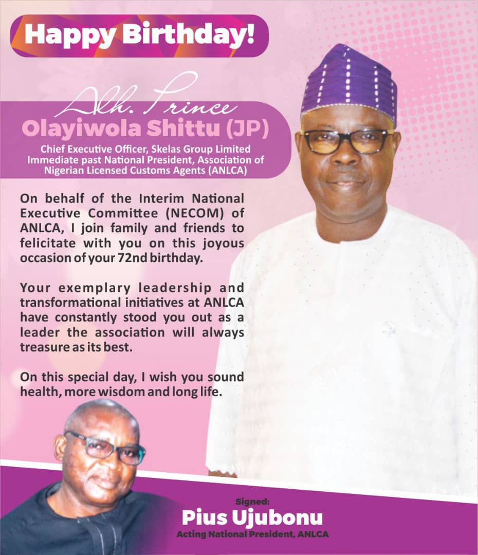 ANLCA Interim NECOM, Oduntan, others felicitate with Prince Shittu on 72nd birthday