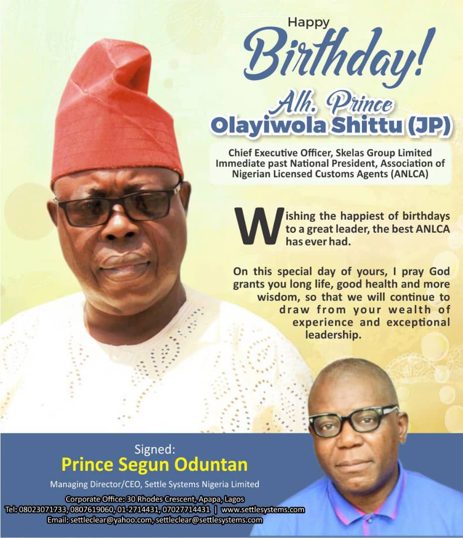 ANLCA Interim NECOM, Oduntan, others felicitate with Prince Shittu on 72nd birthday