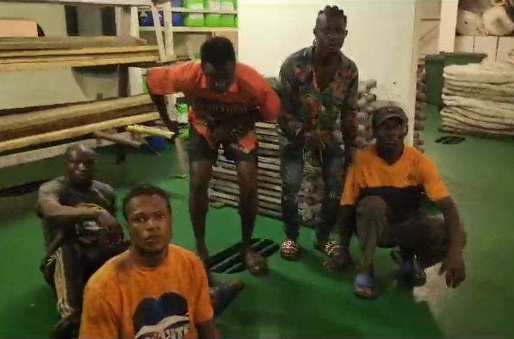 Navy arrests 5 stowaways trying to flee country in Lagos