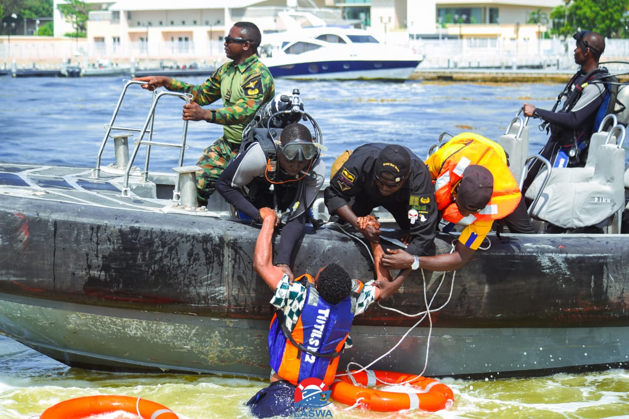 Navy, NIMASA, LASWA conduct joint search, rescue simulation exercise to enhance safety on Lagos waterways