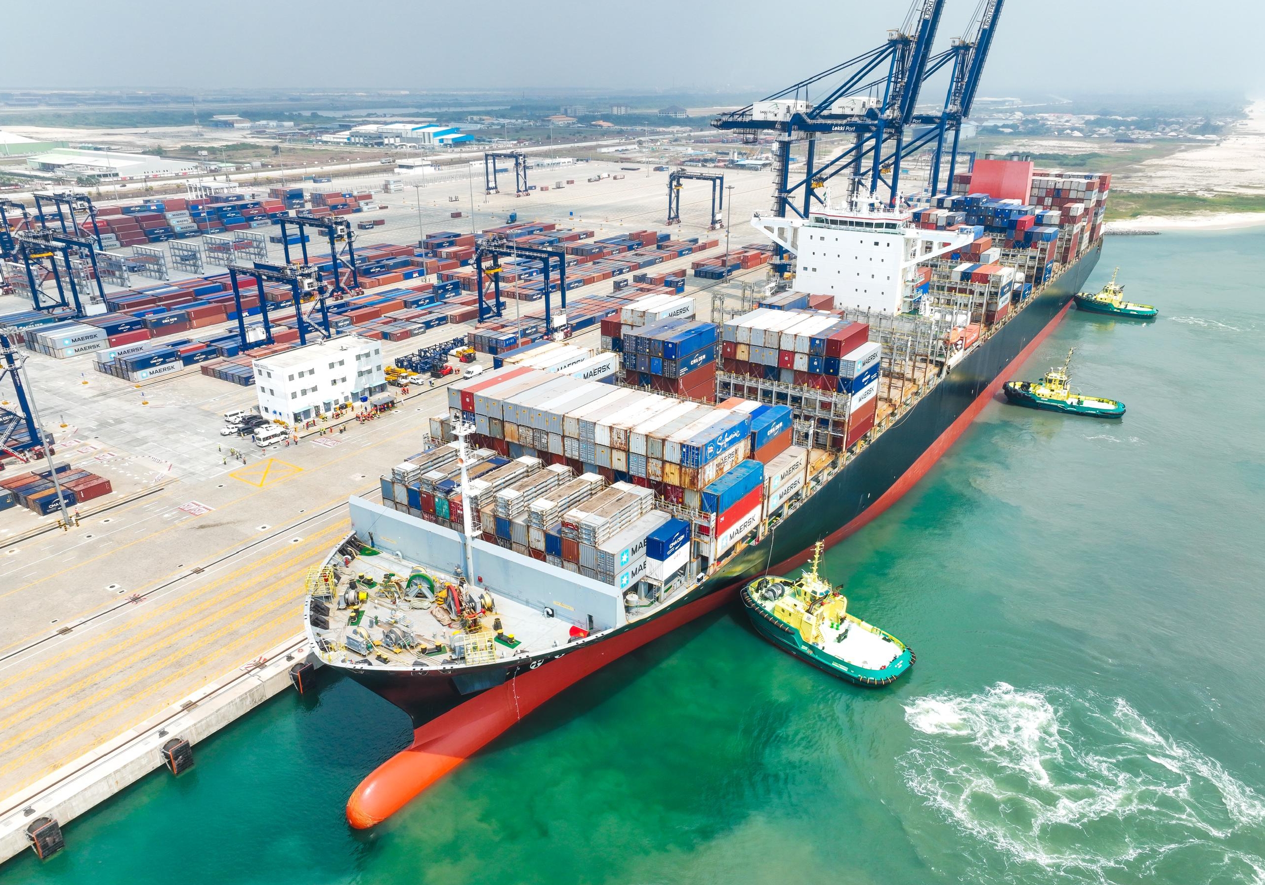 Lekki port records new milestone, berths largest container vessel