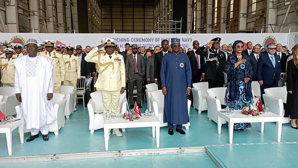 Maritime security: Tinubu launches second Nigerian Navy patrol vessel in Turkey