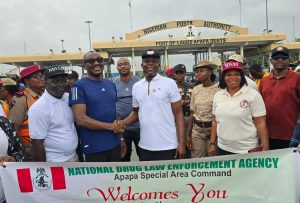 Apapa Customs Controller, Olomu joins NDLEA in walk against drug abuse