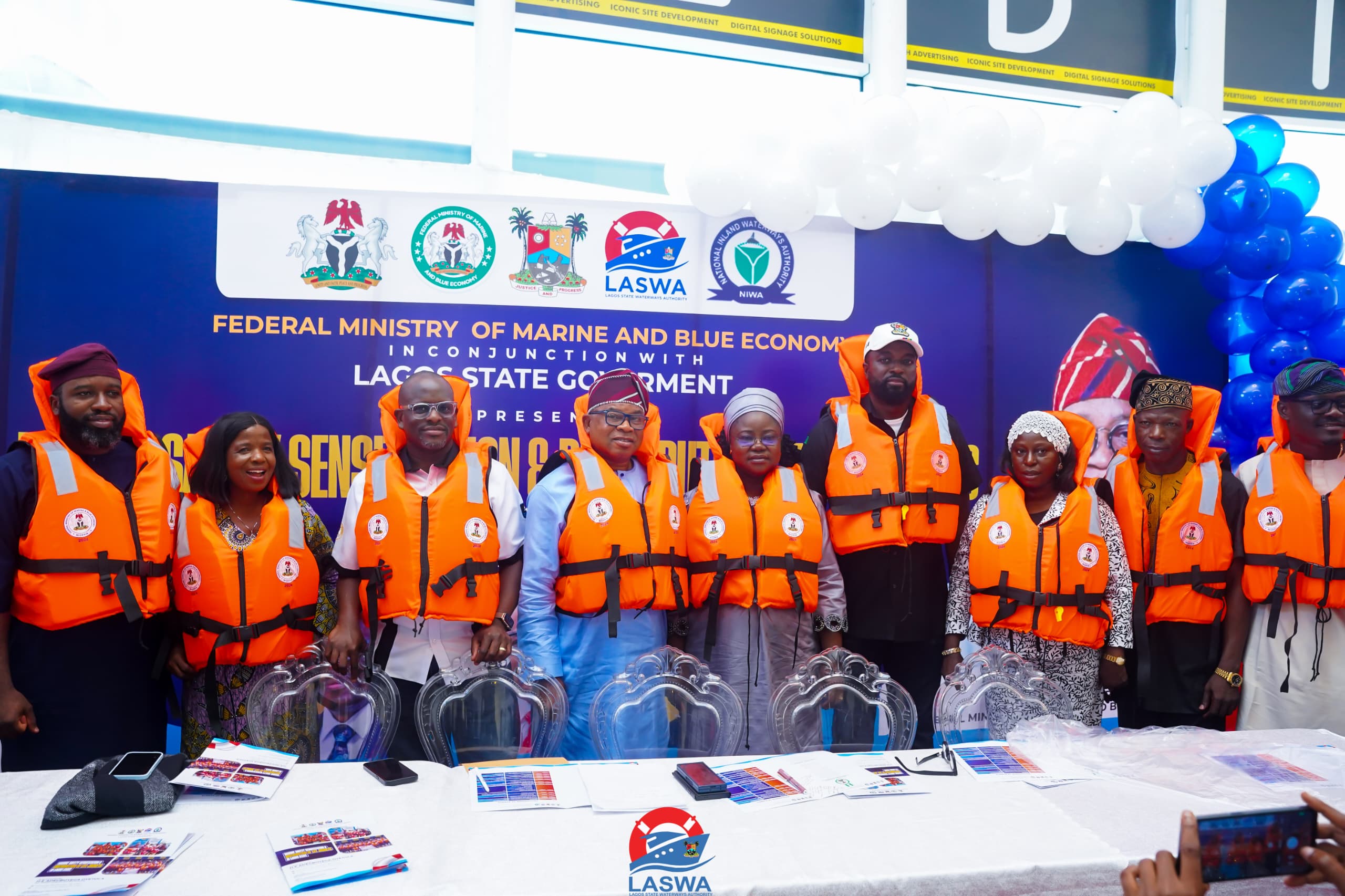 FG boosts Lagos water safety with donation of 3,500 life jackets to LASWA