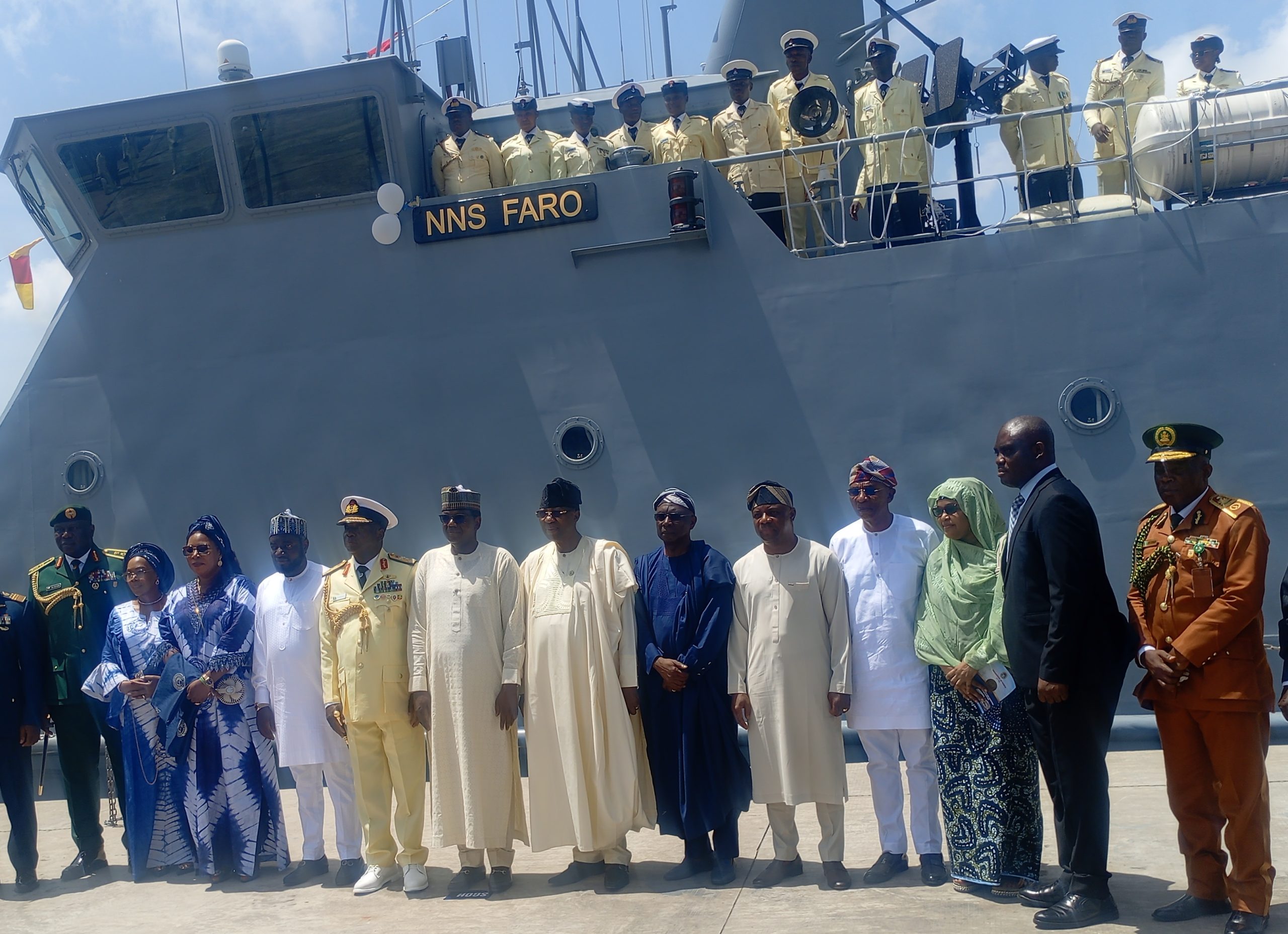 Tinubu vows continued support for Navy, commissions three new ships, helicopters