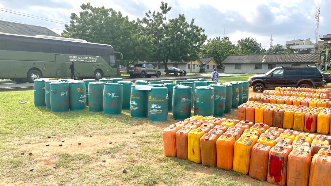 Customs intercepts 35,535 litres of smuggled petrol bound for Benin, N1.7bn contraband goods