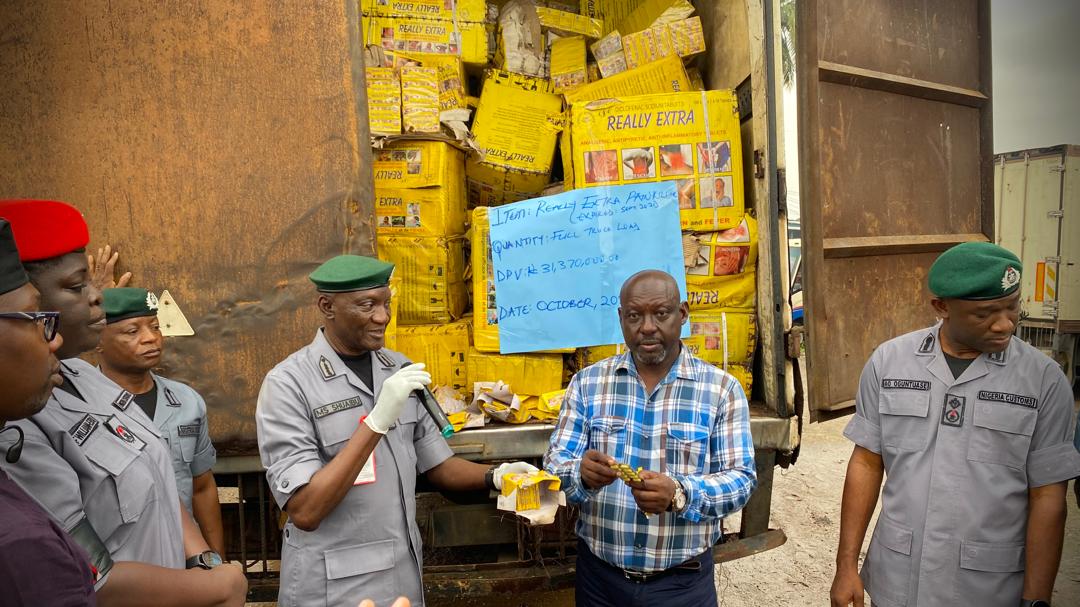Customs FOU 'A' intensifies crack down on smugglers in South West, seizes N1.18bn contraband, arrests four suspects