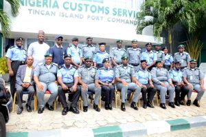 Port Police Commissioner, Agbaminoja commences familiarization tour, visits Customs formations in Lagos