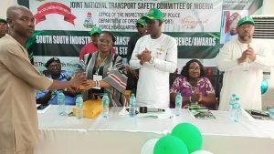 Dangote, Sanwo Olu, Dantsoho,  Mobereola, Taiwo Afolabi, others honoured at South South Transport Safety Conference Awards 2025