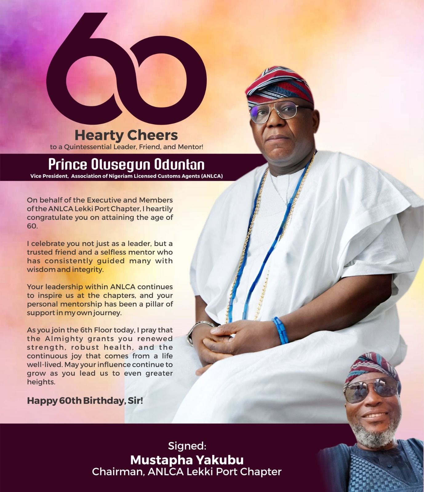 Prince Segun Oduntan @ 60: Celebrating a distinguished Customs broker & trailblazer in Nigeria's freight forwarding industry