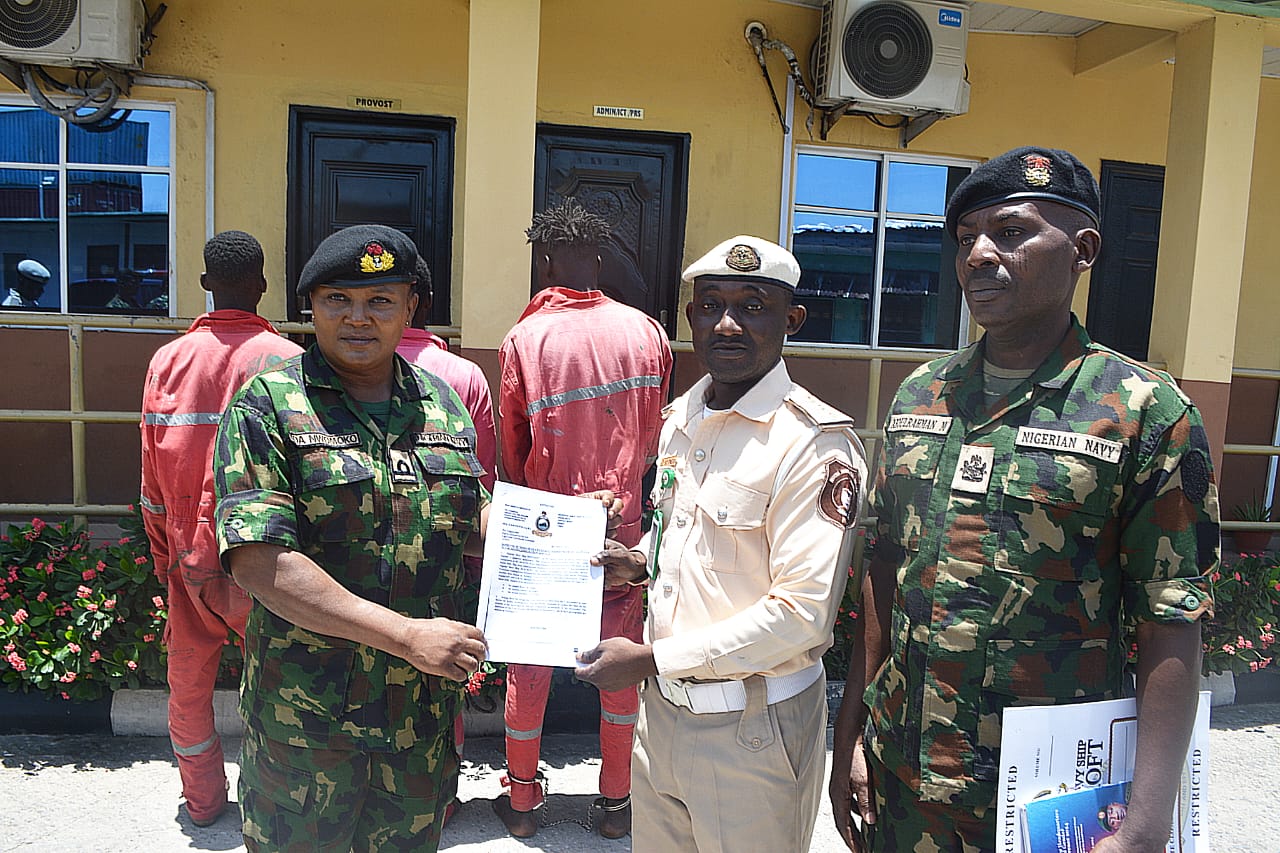 Navy arrests three Ghanaian stowaways at Dangote terminal, hands over suspects to Immigration