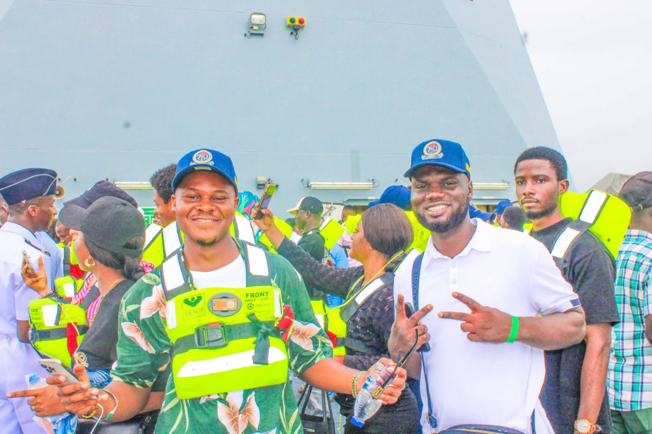 Over 2,200 civilians sail with Nigerian Navy on warships for 70th anniversary