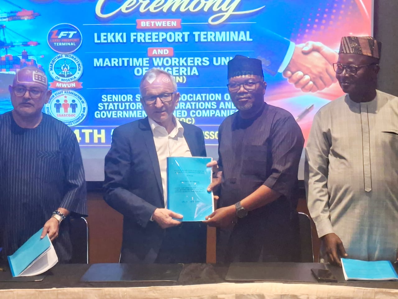 MWUN, SSACGOC sign new CBA with Lekki Freeport Terminal, secure 150% salary increase for workers